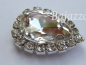 Preview: Strass Tropfen crystal eingefasst